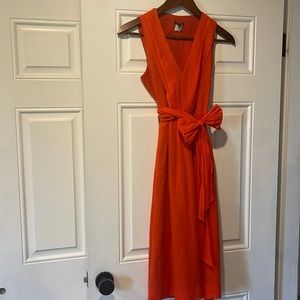 J. Crew tie waist dress